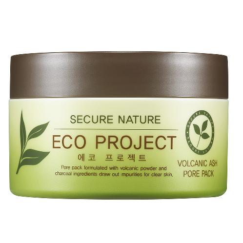 snk cosmetics Secure Nature Volcanic Ash Pore Pack - Refresh, Brightening Intensive Skin Care